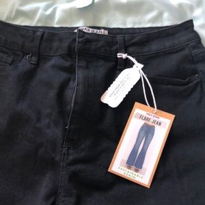 Size 13/31. Black high rise. Flare jeans